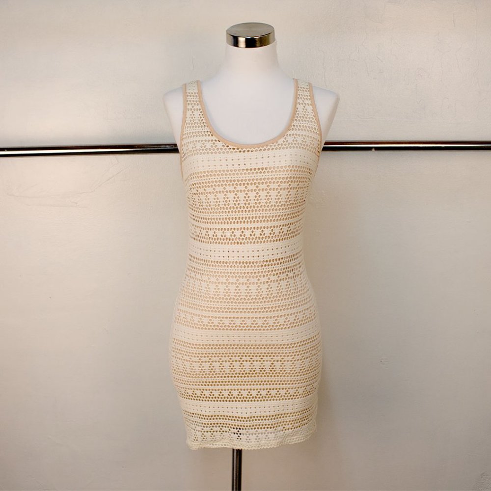 Lace Lined Bodycon Tank Dress